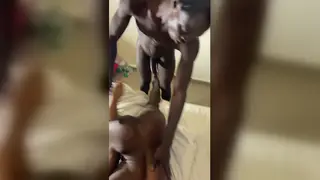 Latino and Ebony Muscular Teens Share a Bareback Massage