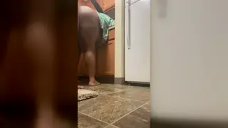 Curvy MILF Interrupted Cooking for Interracial Creampie