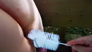 Wife Endures Painful Insertion While Husband Watches Nearby