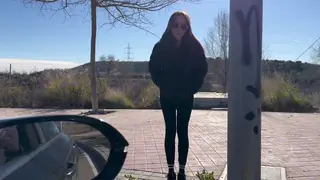 Petite Latina Takes Double Penetration in Outdoor Threesome