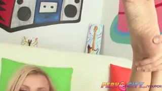 Blonde Teen Takes Anal and Gapes Wide