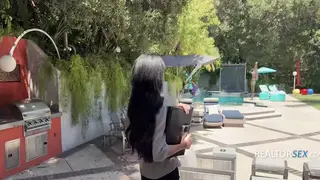 Petite Couple Caught by Landlord During House Tour
