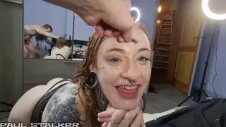 Woman Takes Double Penetration and Swallows Piss in Rough Threesome