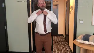 Tattooed Bear Daddy Dominates Office Threesome on the Desk