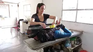 Latina MILF Dominates Teen in Bondage Session