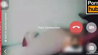 Asian MILF Cheats During a Video Call With Her Lover