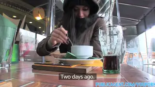 European Brunette Enjoys Outdoor POV Sex
