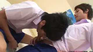 Asian Twink Piss-Soaked Bareback Breeding After 69
