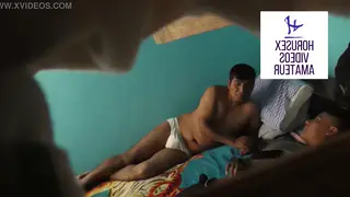 Three Latino Studs Share a Raw Military Threesome