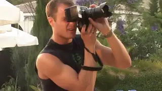 Muscular Teens Bareback in an Outdoor Orgy