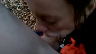 Golf Course Encounter Ends With Facial and Creampie