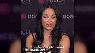 Brunette European Teen Answers Intimate Questions at Casting