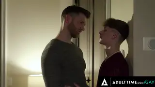 Muscular Couple and Twink Share Anal Threesome