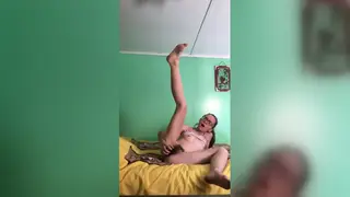 Petite Amateur Tests Her First Anal Toy Alone