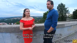 Curvy European Teen Shared by Older Man and Stranger