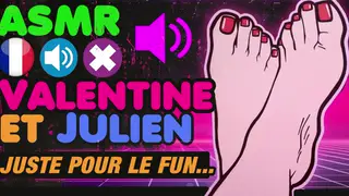 European Couple Whispers ASMR Blowjob and Foot Tease on Holiday