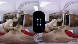 Teen Brunette Rides Santa's Cock in VR Holiday Special