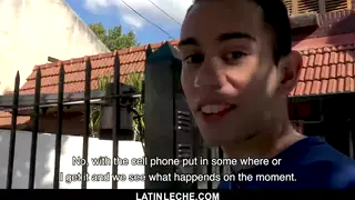 Latino Twink Takes Massive Bareback Cock Outdoors