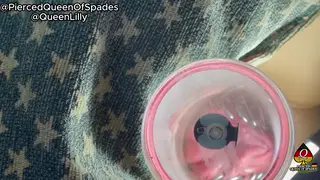 European MILF Pumps Her Pierced Pussy Solo