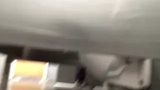 Blonde FTM Masturbates at Office Desk in Public Bathroom