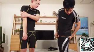 Japanese Twink Takes Bareback Cock in Shower