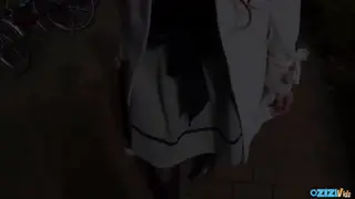 Asian Girlfriend Teases in the Car Before a POV Finish