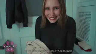 Blonde Wife Rides Husband While He Cums Inside Her