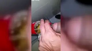 Muscular Hunk Pisses and Strokes Solo