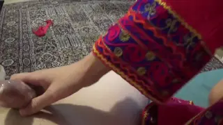 Curvy Mature Brunette Gives a Sloppy POV Blowjob