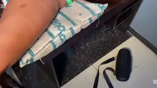 Voluptuous Ebony BBW Enjoys Two Thick Cocks at Once