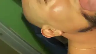 Hung Stud Gets His Massive Cock Worshipped Orally