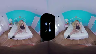 Blonde Bombshell Rides Hard in Immersive VR Encounter