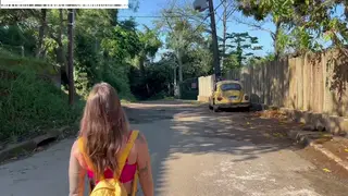 Tattooed Tourist Fucks Outdoors on Vacation Getaway