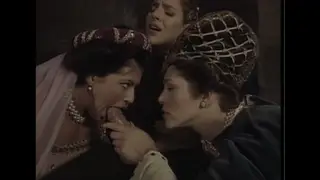 Vintage European Orgy Unfolds Outdoors