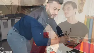 Muscular Latino Student Earns a Facial from His Perverted Teacher