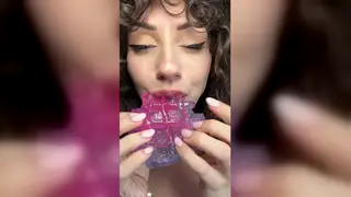 Brunette MILF Delivers Wet ASMR Mouth Sounds
