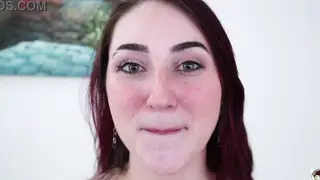 Busty Brunette Dominates Interracial Play in Bedroom and Living Room