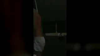 Guy Pisses and Rims in Public Shower During Festival