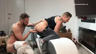 Muscular Stud Takes Raw Bareback Load in 4K