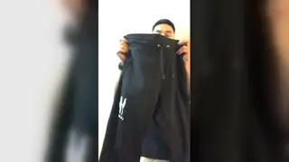 Asian Hunk Flexes Muscular Physique Trying On Outfits