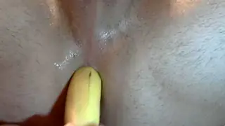 European Guy Fucks Himself With a Banana