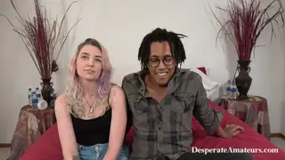 Blonde Amateur Auditions With Interracial Blowjob Casting