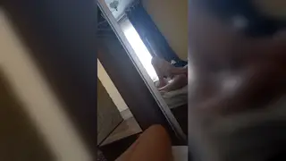 Arab Twink Strokes His Big Cock Solo