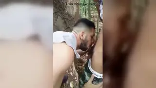 Twinks Bareback in a Forest Clearing