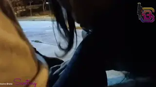 Busty Wife Takes a BBC Blowjob After a Marital Fight