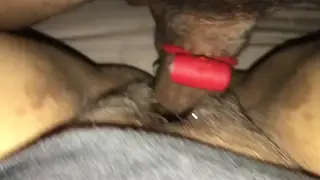 Couple Stretches Her Pussy with Cock and Dildo at Once