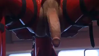 Muscular Hunk Submits in Latex Bondage