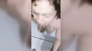 Dominant Man Degrades Submissive with Piss and Cum
