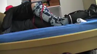 Bound European Twink Stretched in Latex