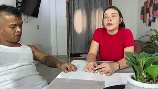 Busty Teen Comforts Her Neighbor with a Skirt-Hiking Anal Session